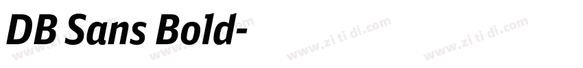 DB Sans Bold字体转换